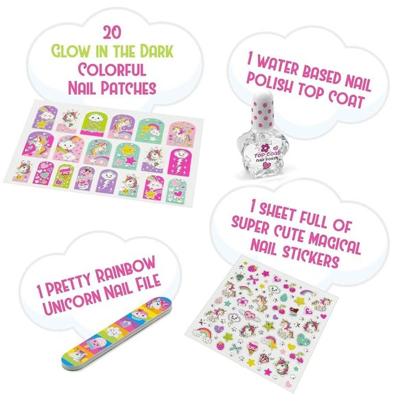 Hot Focus Unicorn Nail Kit - Kids Nail Polish Set for Girls Ages 5 6 7-1… - Picture 3 of 3